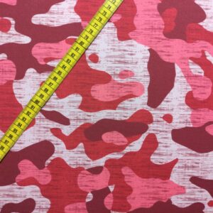 Ύφασμα λύκρα, μαγιόπανο με μοτίβο παραλλαγή σε φουξ και ροζ αποχρώσεις